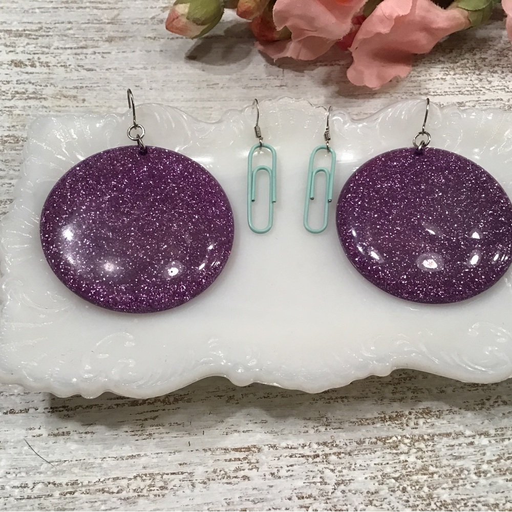 Sparkle Purple Earrings Bundle
